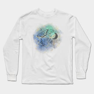 Magic, Moth, Moon Long Sleeve T-Shirt